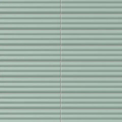 Mika 2.5 x 10 Matte Ceramic Reeded Tile in Sage