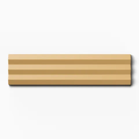 Mika 2.5 x 10 Matte Ceramic Beveled Tile in Dijon