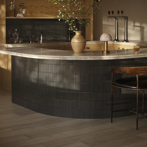 Nori 5 x 10 Glossy Ceramic Tile in Grey