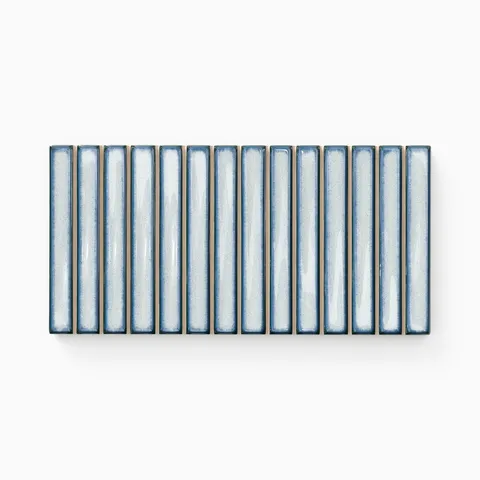 Nori 5 x 10 Glossy Ceramic Tile in Blue