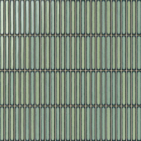 Nori 5 x 10 Glossy Ceramic Tile in Green