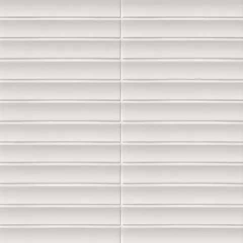 Alessio 4.5 x 9 Fluted Matte Porcelain Tile in Gesso