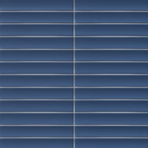 Alessio 4.5 x 9 Fluted Matte Porcelain Tile in Blu