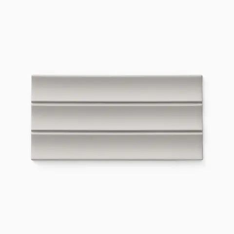 Alessio 4.5 x 9 Fluted Matte Porcelain Tile in Grigio