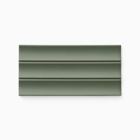 Alessio 4.5 x 9 Fluted Matte Porcelain Tile in Bosco