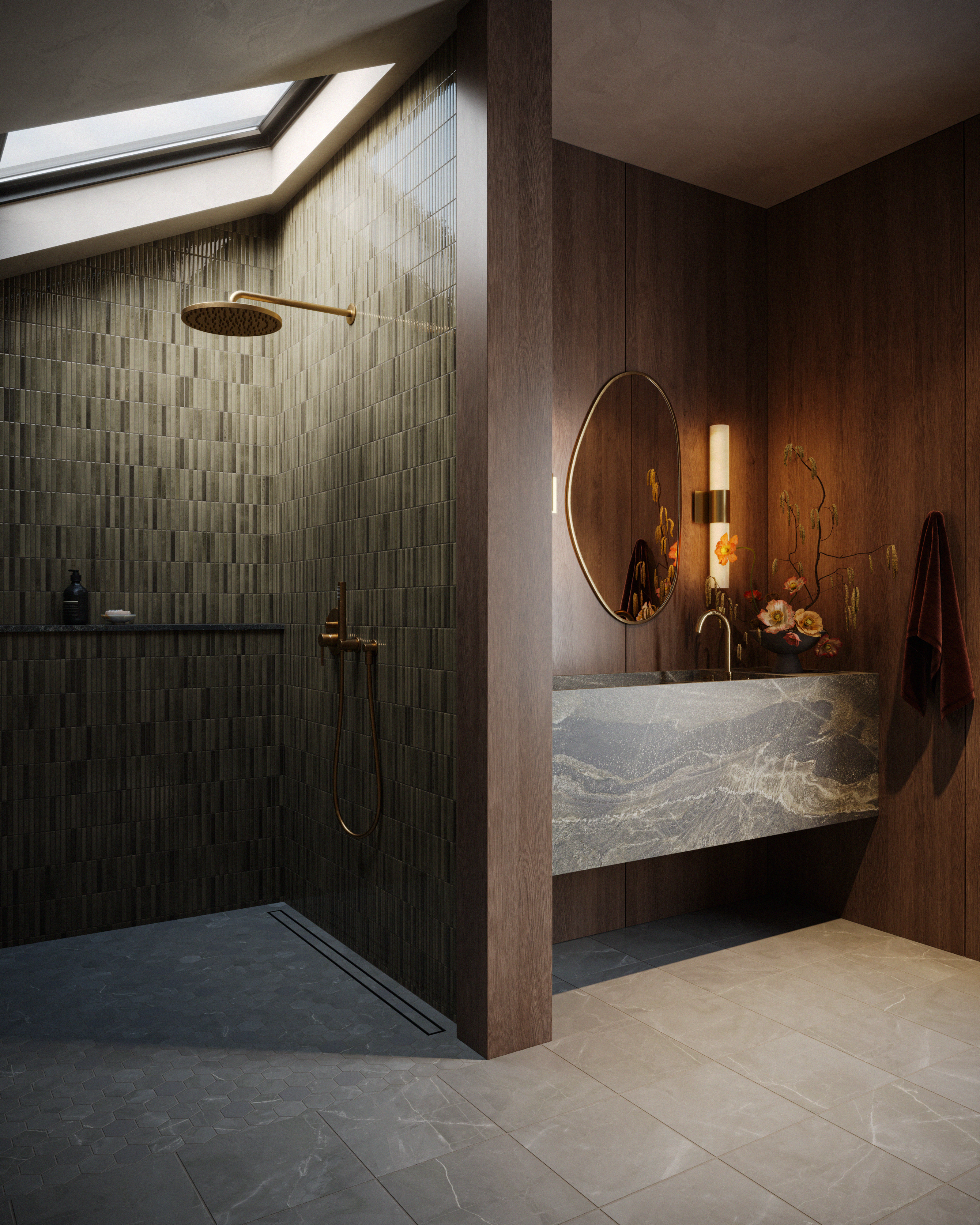 Leona 12 x 12 Matte Porcelain Tile in Amani Grey | Edward Martin