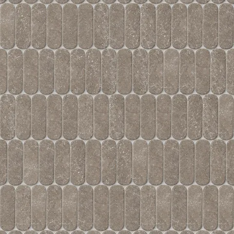 Dylan 2 x 6 Matte Porcelain Oval Tile in Grigio