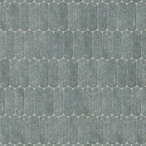 Dylan 2 x 6 Matte Porcelain Oval Tile in Teal