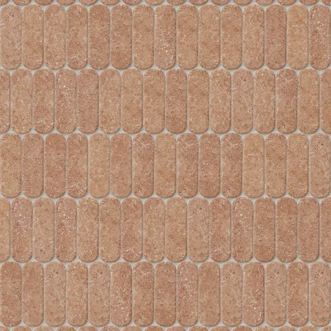 Dylan 2 x 6 Matte Porcelain Oval Tile in Terra