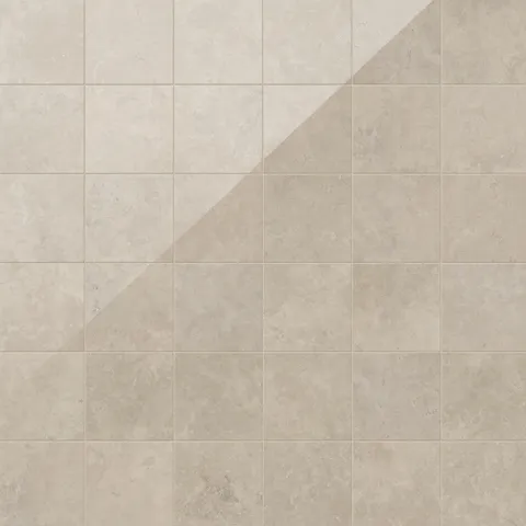 Leona 4 x 4 Polished Porcelain Mosaic Tile in Marfil