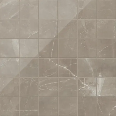 Leona 4 x 4 Polished Porcelain Mosaic Tile in Amani Bronze