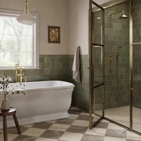 Leona 4 x 4 Matte Porcelain Mosaic Tile in Marfil