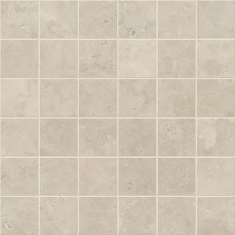 Leona 4 x 4 Matte Porcelain Mosaic Tile in Marfil