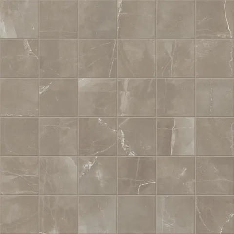 Leona 4 x 4 Matte Porcelain Mosaic Tile in Amani Bronze