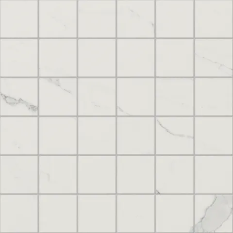Leona 4 x 4 Matte Porcelain Mosaic Tile in Calacatta
