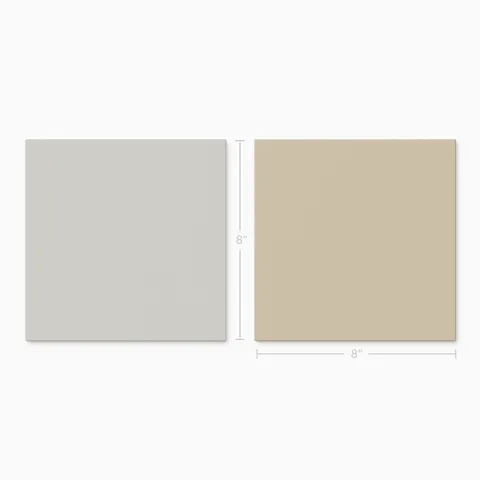 Merrick 8 x 8 Checkerboard Matte Porcelain Tile in Ambient White and Classical Beige