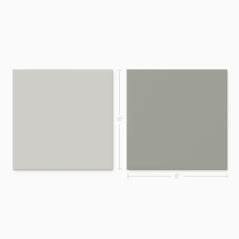 Merrick 8 x 8 Checkerboard Matte Porcelain Tile in Ambient White and Gothic Grey