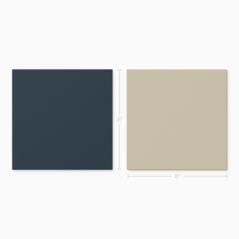 Merrick 8 x 8 Checkerboard Matte Porcelain Tile in Rhythm and Blues and Classical Beige