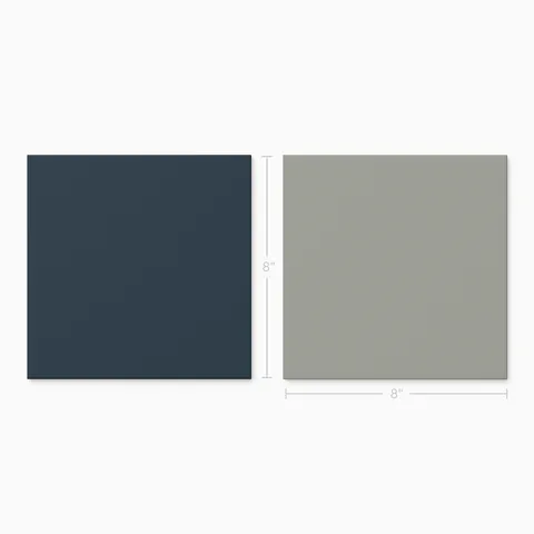 Merrick 8 x 8 Checkerboard Matte Porcelain Tile in Rhythm and Blues and Gothic Grey
