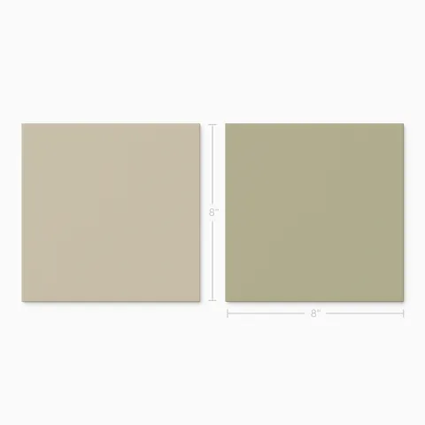 Merrick 8 x 8 Checkerboard Matte Porcelain Tile in Classical Beige and Lounge Light Green