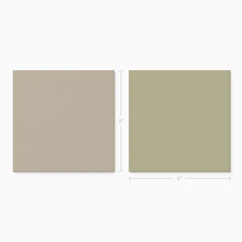 Merrick 8 x 8 Checkerboard Matte Porcelain Tile in Grunge Greige and Lounge Light Green