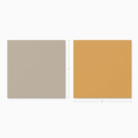 Merrick 8 x 8 Checkerboard Matte Porcelain Tile in Grunge Greige and Acoustic Amber