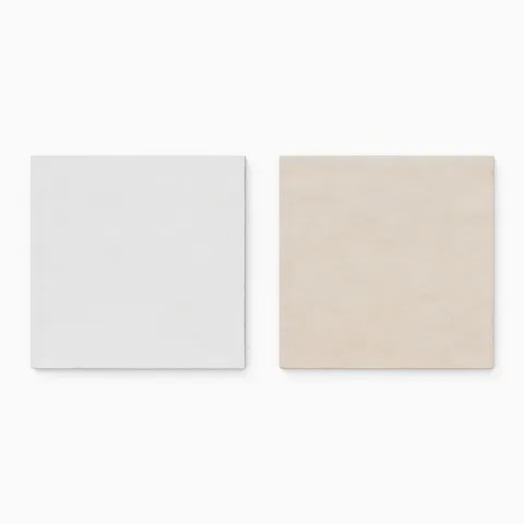 Kai 12 x 12 Checkerboard Matte Porcelain Tile in Whisper and Alabaster