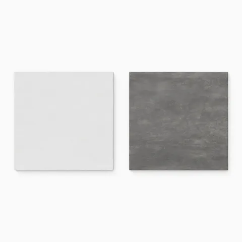 Kai 12 x 12 Checkerboard Matte Porcelain Tile in Whisper and Moka