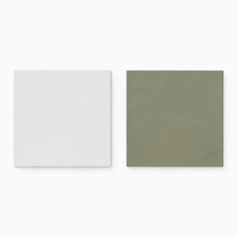 Kai 12 x 12 Checkerboard Matte Porcelain Tile in Whisper and Jade