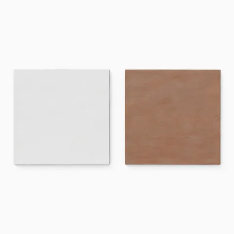 Kai 12 x 12 Checkerboard Matte Porcelain Tile in Whisper and Terracotta