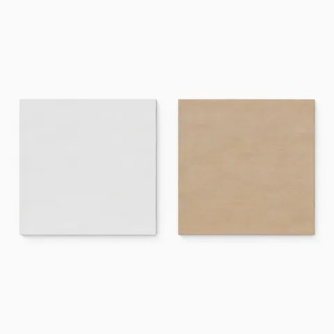 Kai 12 x 12 Checkerboard Matte Porcelain Tile in Whisper and Buttercup