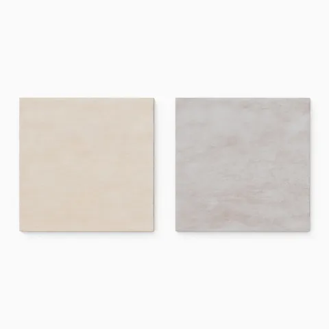 Kai 12 x 12 Checkerboard Matte Porcelain Tile in Alabaster and Smoke