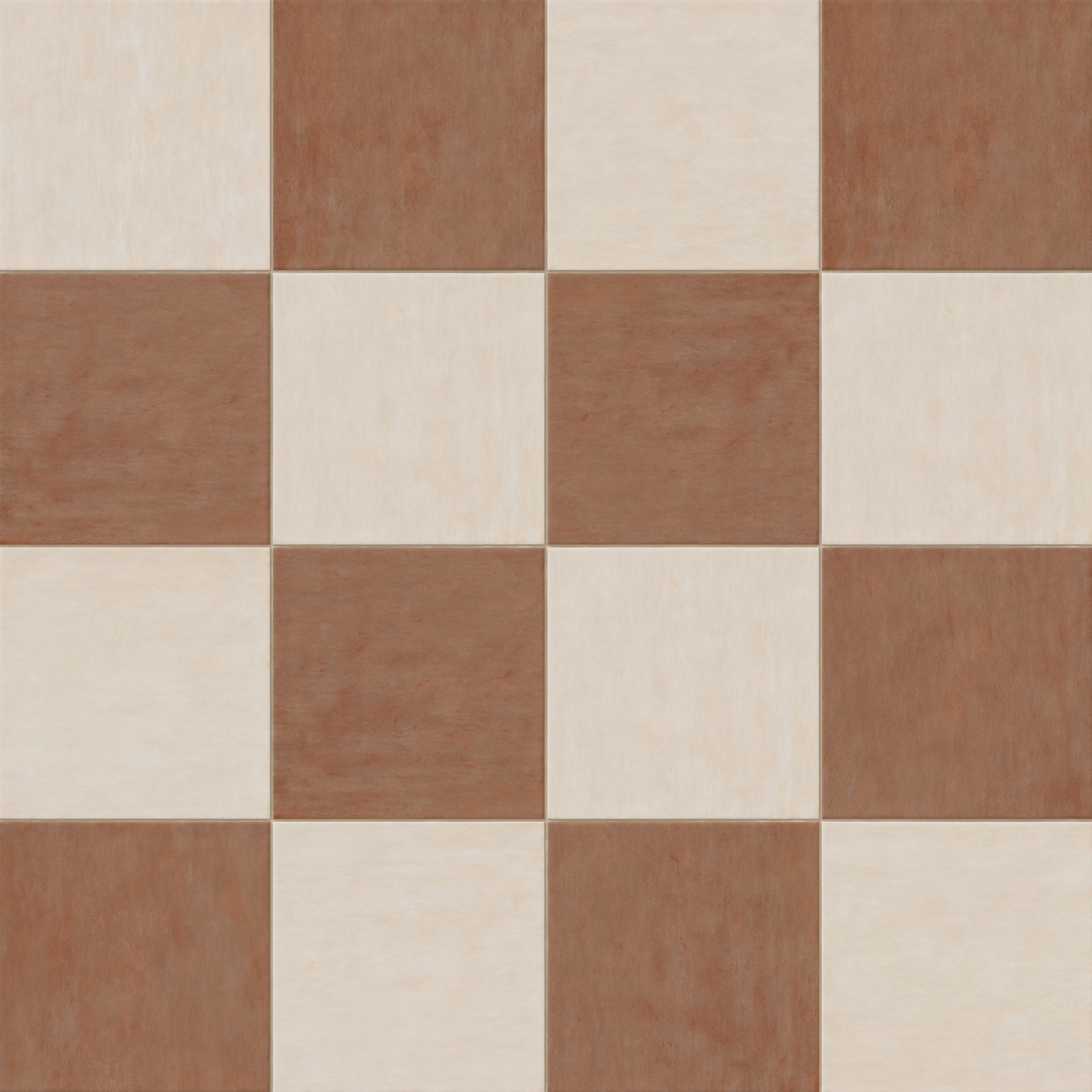 Kai 12 x 12 Checkerboard Matte Porcelain Tile in Whisper and