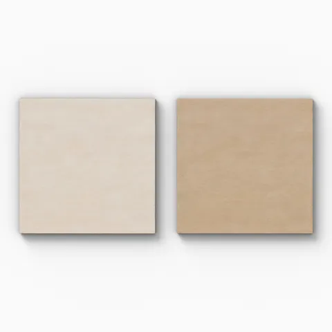 Kai 12 x 12 Checkerboard Matte Porcelain Tile in Alabaster and Buttercup