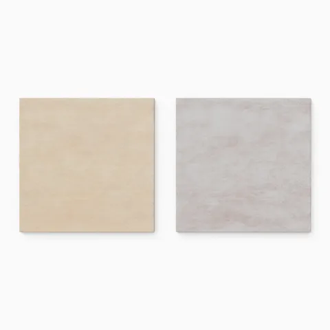 Kai 12 x 12 Checkerboard Matte Porcelain Tile in Almond and Smoke