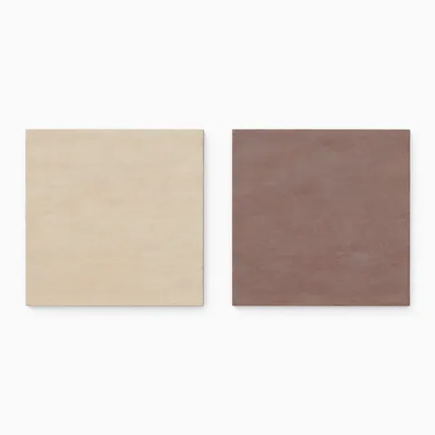 Kai 12 x 12 Checkerboard Matte Porcelain Tile in Almond and Marron