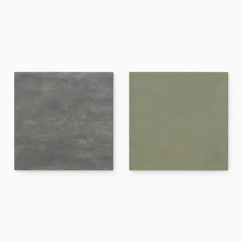 Kai 12 x 12 Checkerboard Matte Porcelain Tile in Moka and Jade