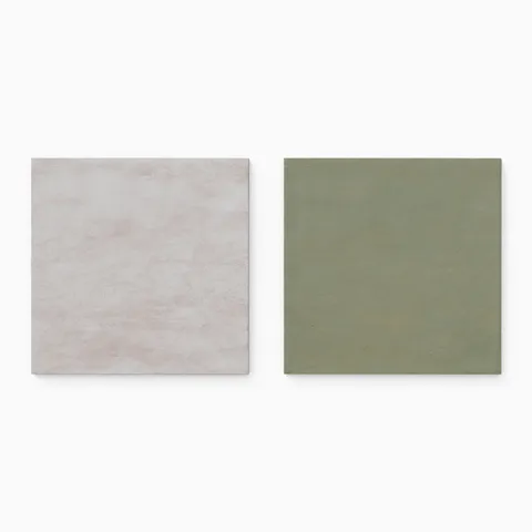 Kai 12 x 12 Checkerboard Matte Porcelain Tile in Smoke and Jade