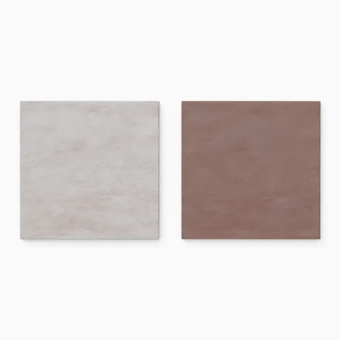 Kai 12 x 12 Checkerboard Matte Porcelain Tile in Smoke and Marron