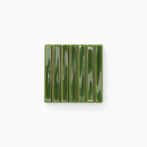 Celia 4.6 x 4.6 Glossy in Olive Sample