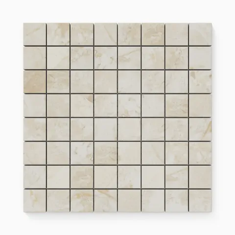 Cassia 12 x 12 Matte Porcelain Mosaic Tile in Mandorla