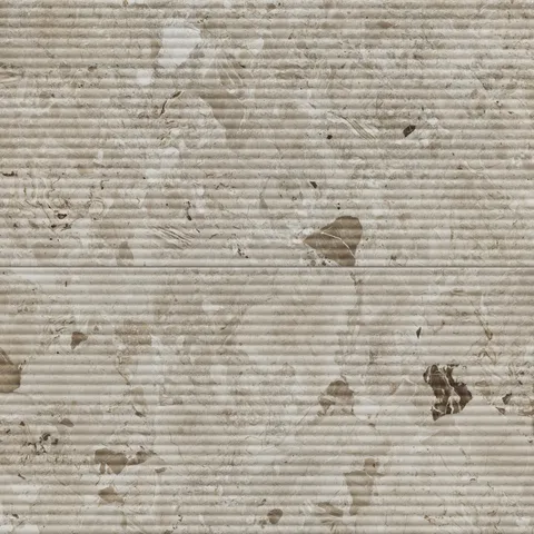 Cassia 24 x 48 Matte Porcelain Fluted Tile in Mocaccino