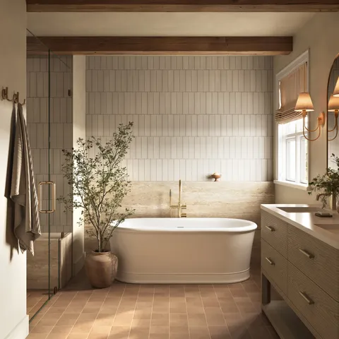 Karina 5.5 x 5.5 Matte Porcelain Tile in Terra