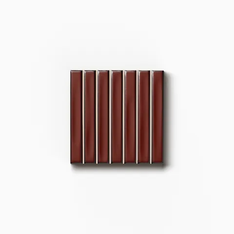 Nori 5 x 5 Glossy in Red Sample