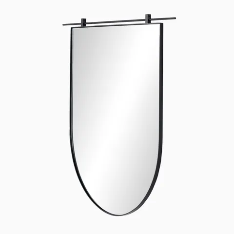 Clancy Arch Mirror in Antiqued Iron
