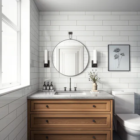 Fitz Mirror in Antiqued Iron