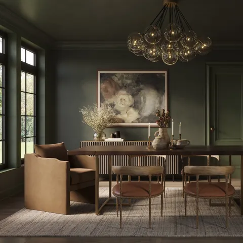 McKay Chandelier in Burnished Brass