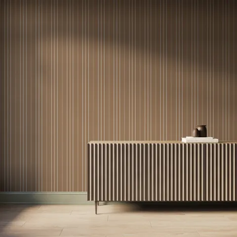 Windsor Wallpaper in Terracotta I, 52" x 132"