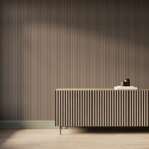 Windsor Wallpaper in Taupe I, 52" x 132"