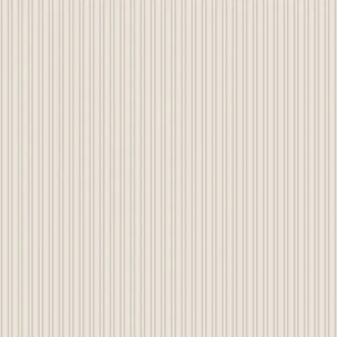 Suffolk Wallpaper in Grey II featuring fine vertical stripes in soft white and light gray tones, creating a subtle linear pattern that adds gentle texture and depth to walls, sized 52" x 132".